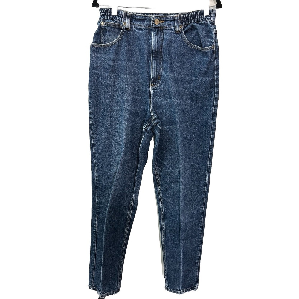 VINTAGE LL Bean Jeans Women 12 Blue Double L Mom Relaxed Fit Denim 90s Preppy